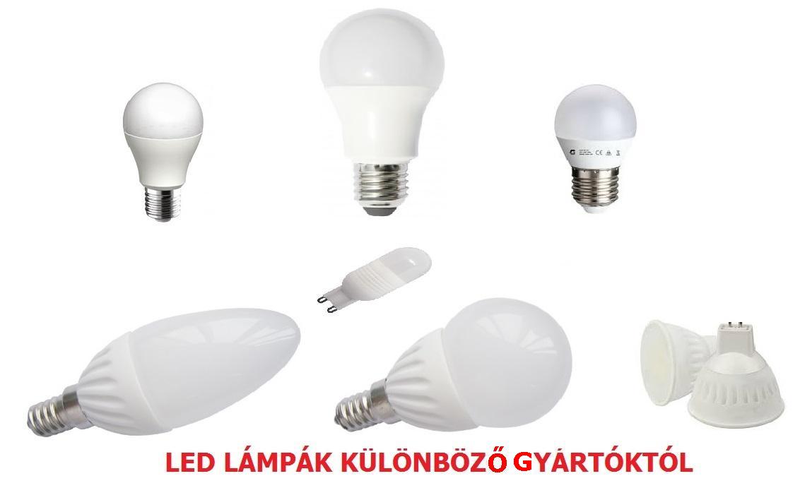 LED LMPK E27 E14 GU10 MR16 G9 FOGLALATTAL